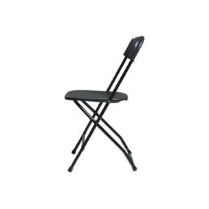 Chair, Black Plastic