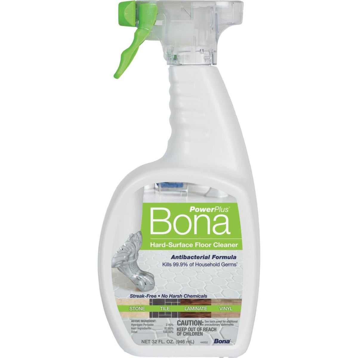 Bona PowerPlus 32 Oz. HardSurface AntiBacterial Floor Cleaner