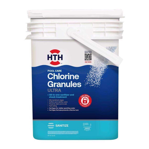 HTH® Pool Care Chlorine Granules Ultra 50 lbs