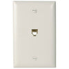 Wall Plate, Phone Jack, White Nylon