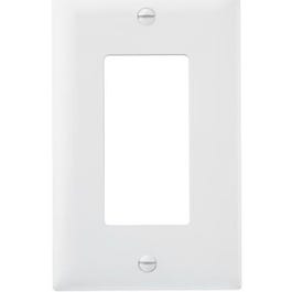 Wall Plate, Decorator Opening, White Nylon, 10-Pk.