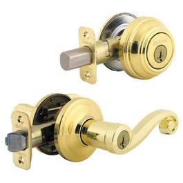 Signature Brass Lido Universal Entry Lever with SmartKey
