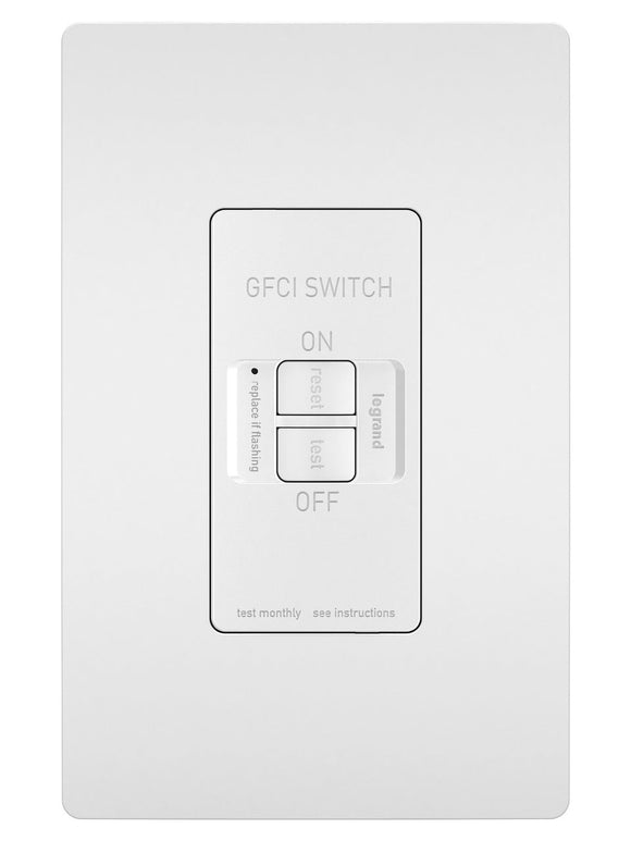 Pass & Seymour 20-Amp 125-Volt Dead Front Self Testing GFCI, White (125 V, White)