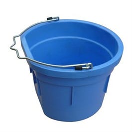 Utility Bucket, Flat Sided, Sky Blue Resin, 8-Qts.