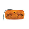 Trailer Marker/Clearance Light, Amber, Double Bulls Lens