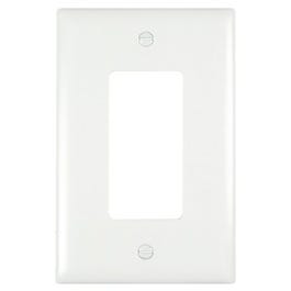 Wall Plate, Junior Jumbo, 1-Gang Decorator, White Nylon