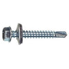 Sheet Metal Self-Drilling Screws With Washer, Hex Head, Zinc, 1/4-14 x 10.5-In., 1-Lb.