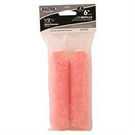 Roller Covers, Pink Polyester, 1/2 x 6.5-In., 2-Pk.