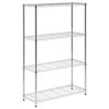 Shelving Unit, Chrome Steel, 4-Tier, 36 x 14 x 54-In.