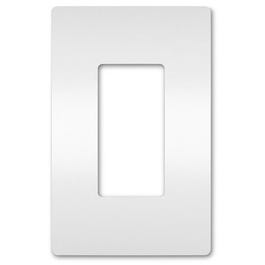 Radiant 1-Gang Plastic Wall Plate, White