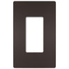 Radiant 1-Gang Plastic Wall Plate, Dark Bronze