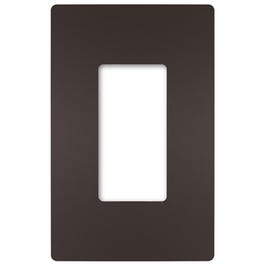 Radiant 1-Gang Plastic Wall Plate, Dark Bronze
