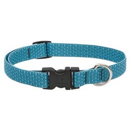 Eco Dog Collar, Adjustable, Tropical Sea, 3/4 x 13 to 22-In.