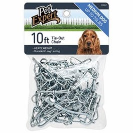 Tie Out Chain, 2.5mm x 10-Ft.