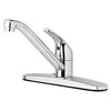 Rounded Kitchen Faucet, Single Lever, Chrome