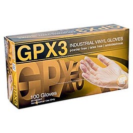 Vinyl Industrial Work Gloves, Disposable, Powder-Free, L, 100-Ct.