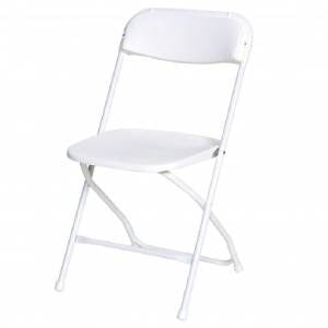 Chair, White Plastic (Pure White)