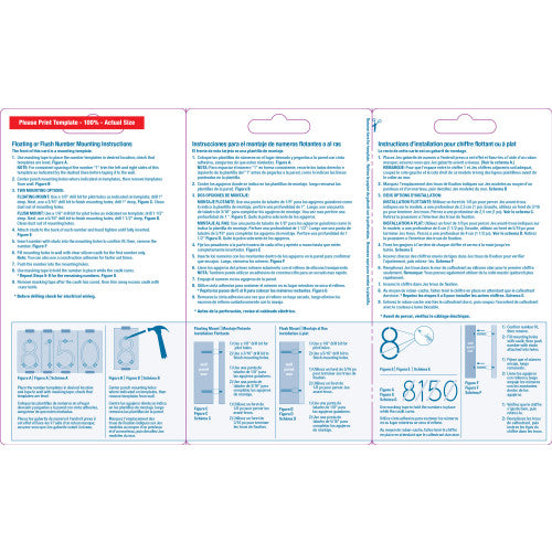 Hillman Distinctions Floating Mount House Number 2 Black