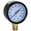 Water Pressure Tank Gauge, .25-In. Bottom Mount, 200-Lbs.