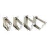 Snap Lok Fascia Bracket, White Aluminum, 5-In., 4-Pk.