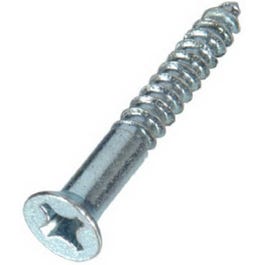 Wood Screws, Zinc, Phillips, #4 x 5/8-In., 100-Pk.