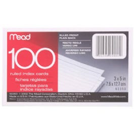 Ruled Index Cards, 3 x 5-In., 100-Ct.