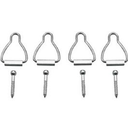 Window Screen Bottom Latch, Aluminum With Mill Finish, 6-Pk.