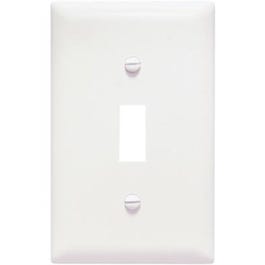 White 1-Toggle Oversize Wall Plate