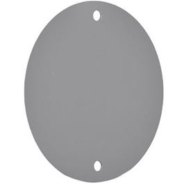 Weatherproof Round Blank Cover, Gray