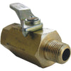 Lasco 1/8 In. FIP x 1/8 In. MIP Brass Threaded Ball Valve