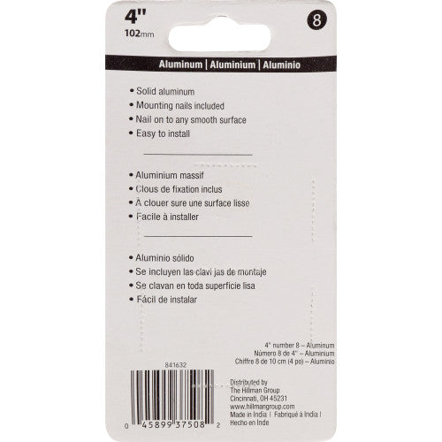 Hillman Nail-On House Number 8 Aluminum