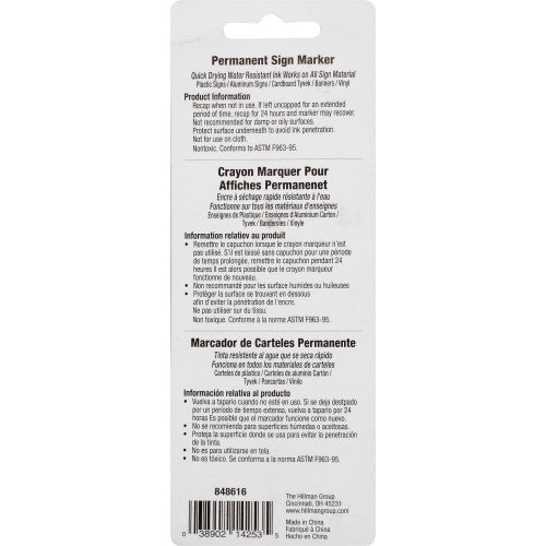 Hillman Black Sharpie Sign Marker