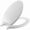 Bemis Elongated White Molded Wood Toilet Seat