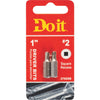 Do it #2 Square Recess 1 In. Insert Screwdriver Bit (2-Pack)