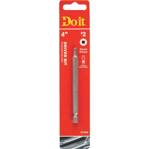 Do it #2 Square Recess 4 In. Power Screwdriver Bit