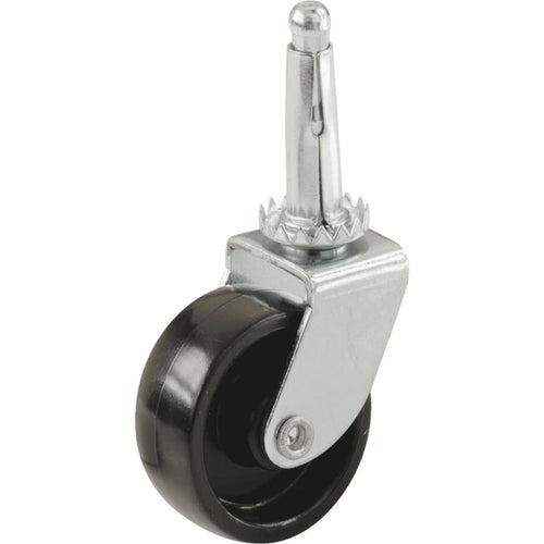 Do it 1-5/8 In. Light-Duty Plastic Swivel Stem Black Caster (4-Pack)