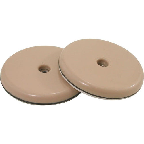 Do it 2-3/4 In. Round Adhesive or Screw on Furniture Glide,(4-Pack)