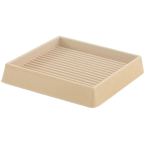 Do it 3 In. Inner Dimension Square Almond Furniture Leg Cup,(2-Pack)