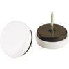 Do it 7/8 In. Round Nail on Furniture Glide with Rubber Cushion,(4-Pack)