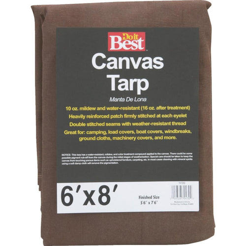 Do it Best 10 Oz. 6 Ft. x 8 Ft. Canvas Tarp