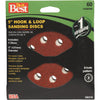 Do it Best 5 In. 60-Grit 8-Hole Pattern Vented Sanding Disc with Hook & Loop Backing (5-Pack)
