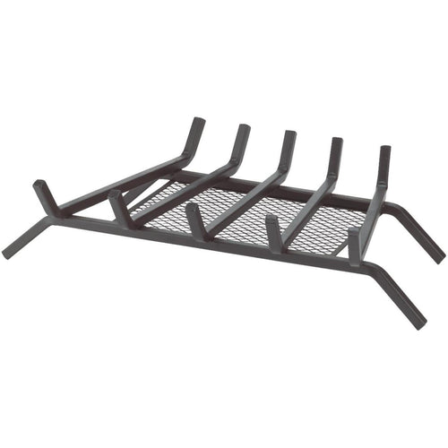 Home Impressions 18 In. Steel Fireplace Grate with Ember Screen