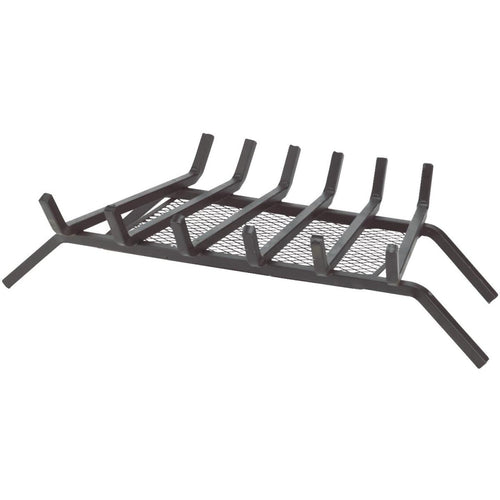 Home Impressions 27 In. Steel Fireplace Grate with Ember Screen