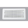 Home Impressions 4 In. x 10 In. White Steel Floor Register
