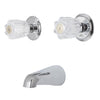 Home Impressions Chrome 2-Handle Metallic Bathtub Faucet