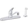 Home Impressions Single Handle Lever Kitchen Faucet with Side Spray, Chrome