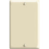 Leviton 1-Gang Mid-Way Thermoplastic Nylon Blank Wall Plate, Ivory