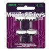 Silent Chair Glides, Nail-On, Plastic, 7/8-In., 4-Pk.