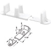 Prime-Line 1 In. Adjustable Nylon Base Bypass Door Bottom Guide (2 Count)