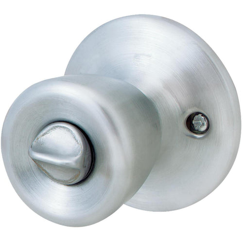 Steel Pro Satin Chrome Bed & Bath Door Knob